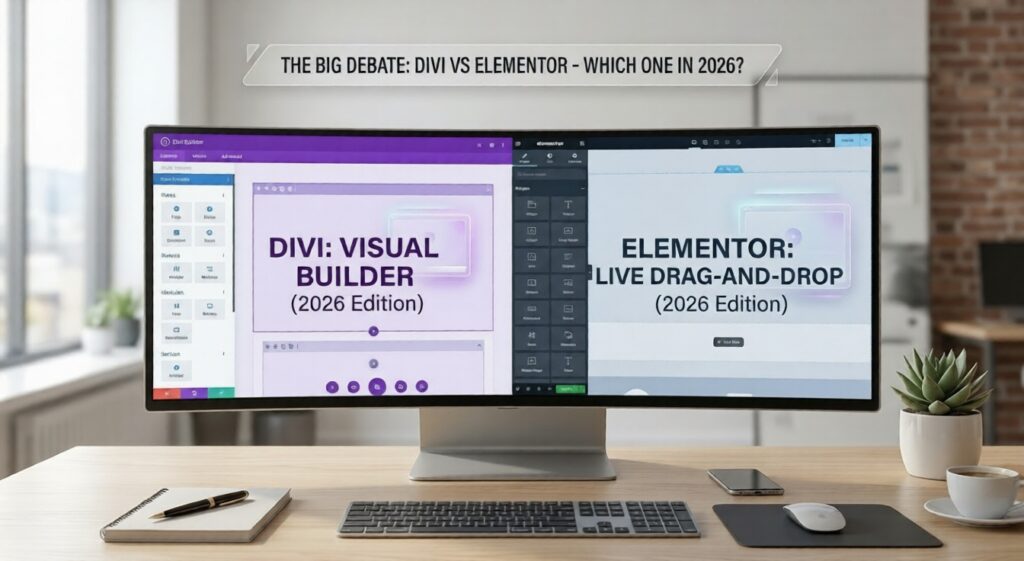 divi vs elementor wordpress page builder comparison 2026