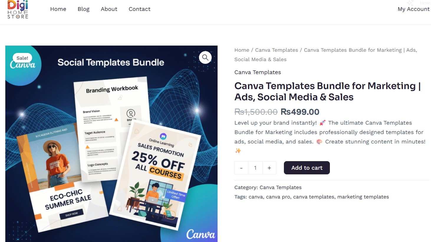 canva templates bundle digital products digihomestore reels shortcut