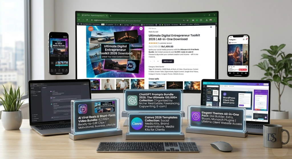 digital products for making money with chatgpt canva reels wordpress